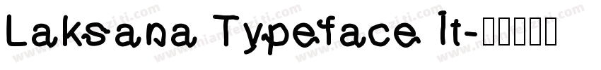 Laksana Typeface It字体转换